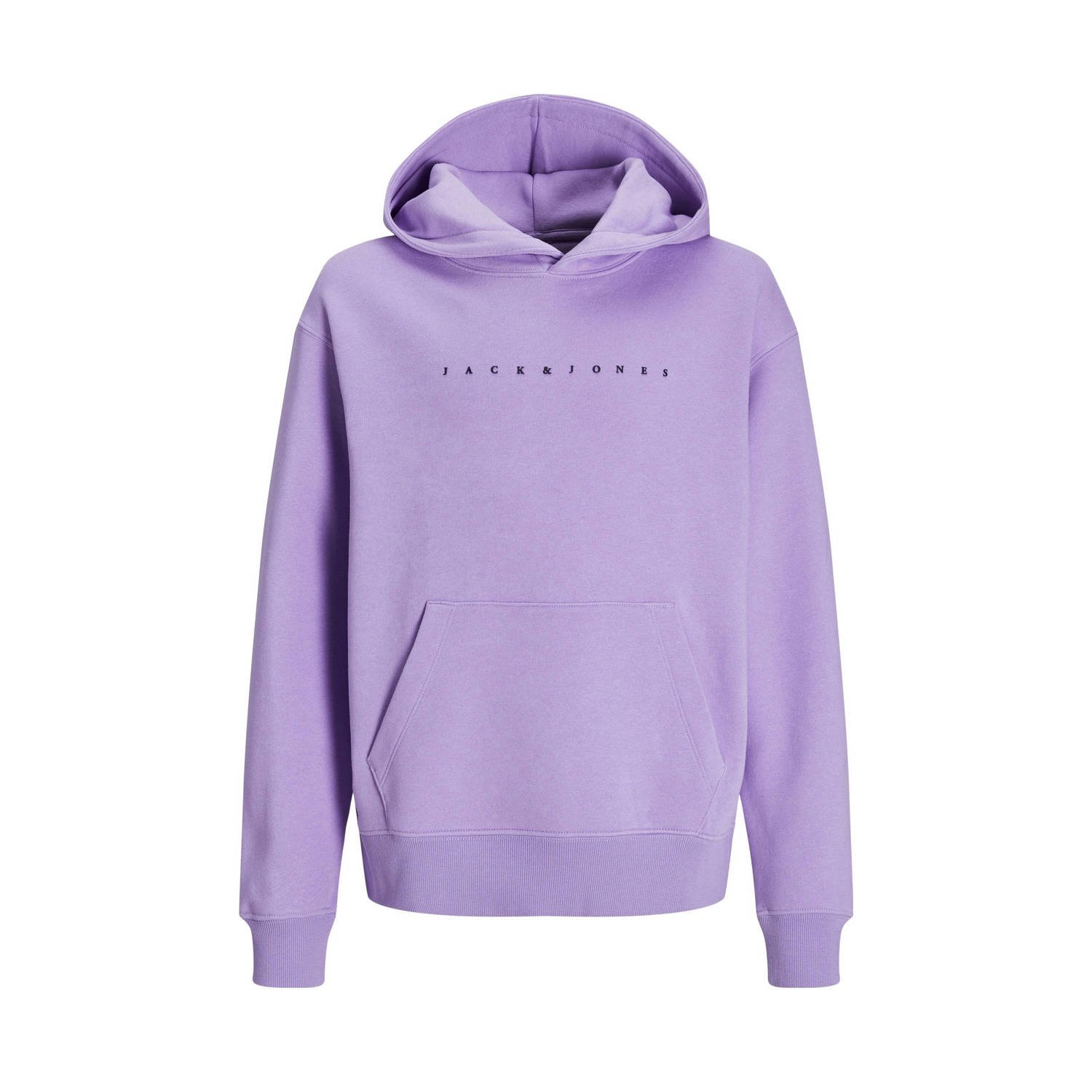 JACK & JONES JUNIOR hoodie JJESTAR met tekst paars