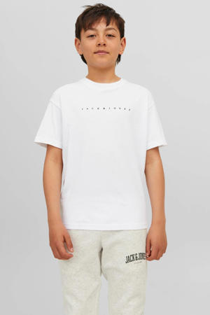 T-shirt JJESTAR  met tekst wit