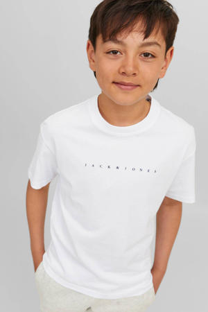 T-shirt JJESTAR  met tekst wit
