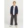 JACK & JONES JUNIOR sweatvest JJEBRADLEY  donkerblauw