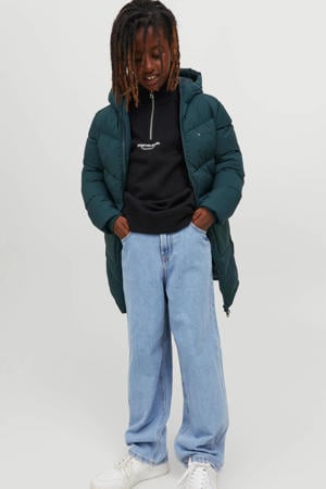 high waist baggy fit jeans JJIALEX light blue denim