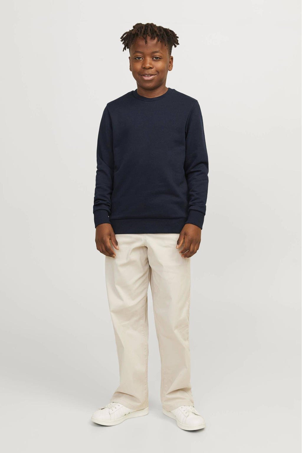 JACK & JONES JUNIOR sweater JJEBRADLEY donkerblauw