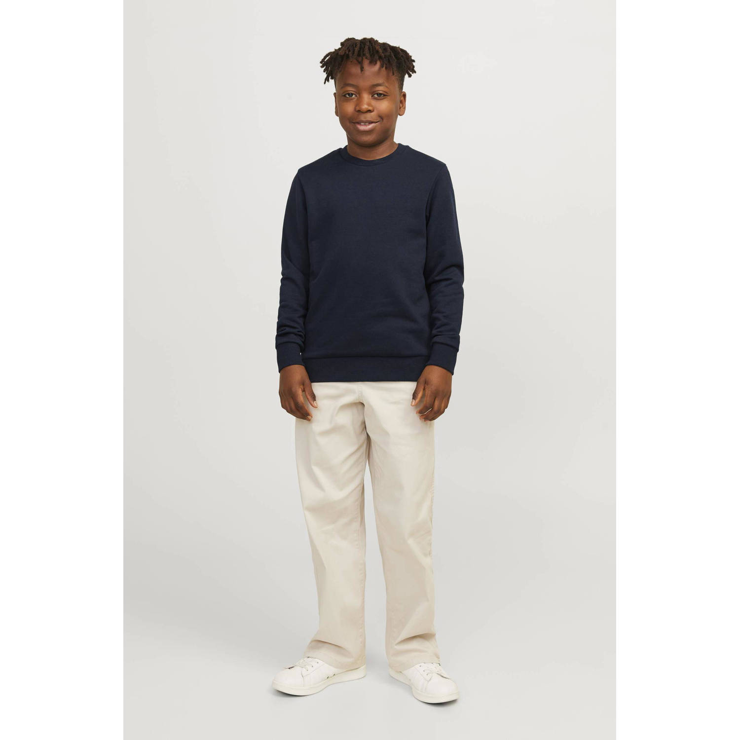 JACK & JONES JUNIOR sweater JJEBRADLEY donkerblauw