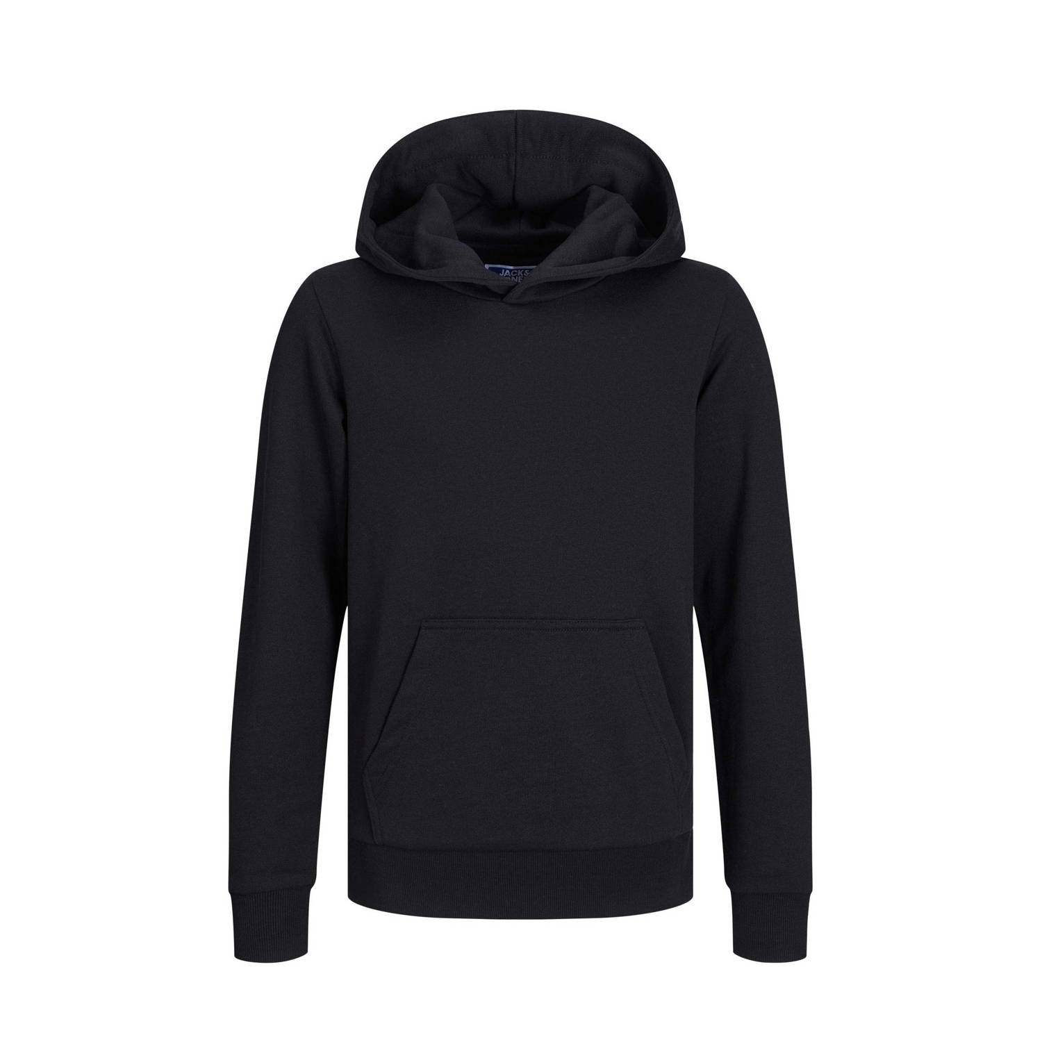 Jack & jones JUNIOR hoodie JJEBRADLEY zwart Sweater Effen 116