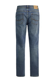 thumbnail: Blauwe jongens JACK & JONES JUNIOR regular fit jeans van stretchdenim met effen