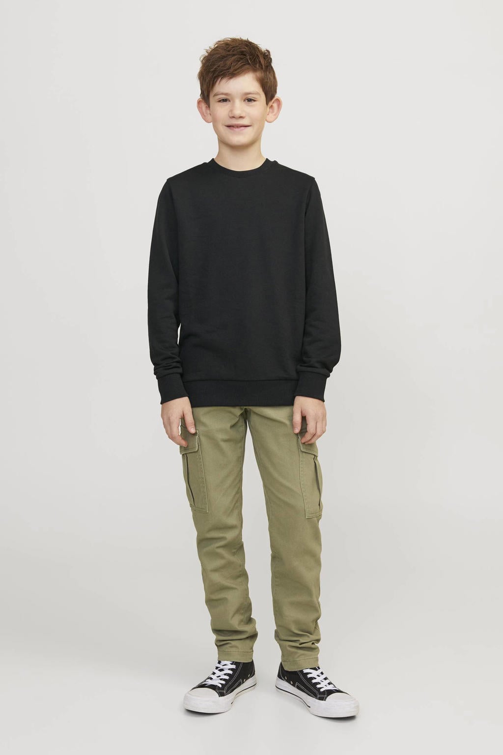 JACK & JONES JUNIOR sweater JJEBRADLEY zwart