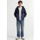 JACK & JONES JUNIOR zomerjas JJERUSH  met tekst donkerblauw