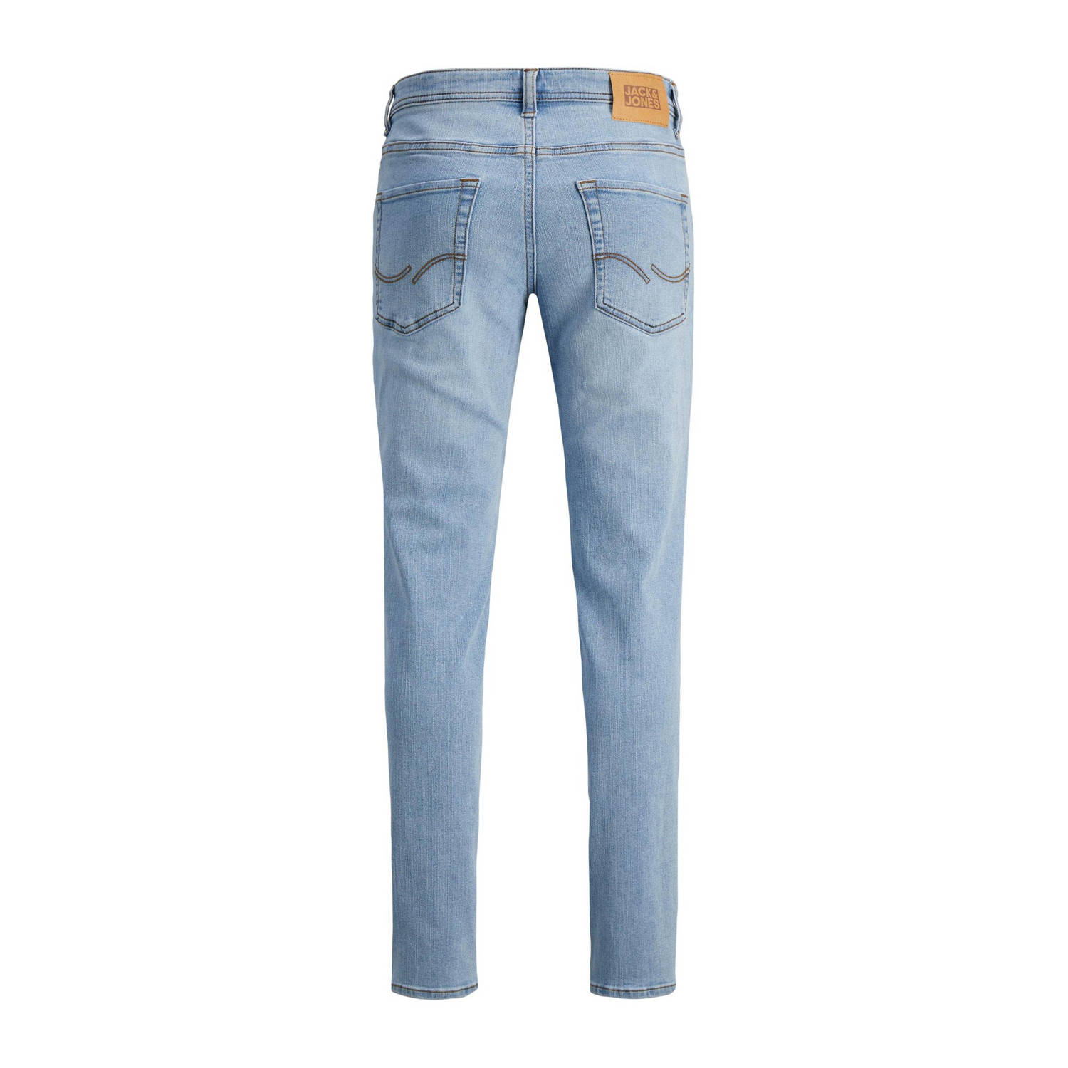 JACK & JONES JUNIOR slim fit jeans JJIGLENN JJORIGINAL SQ 730 SN JNR light blue denim