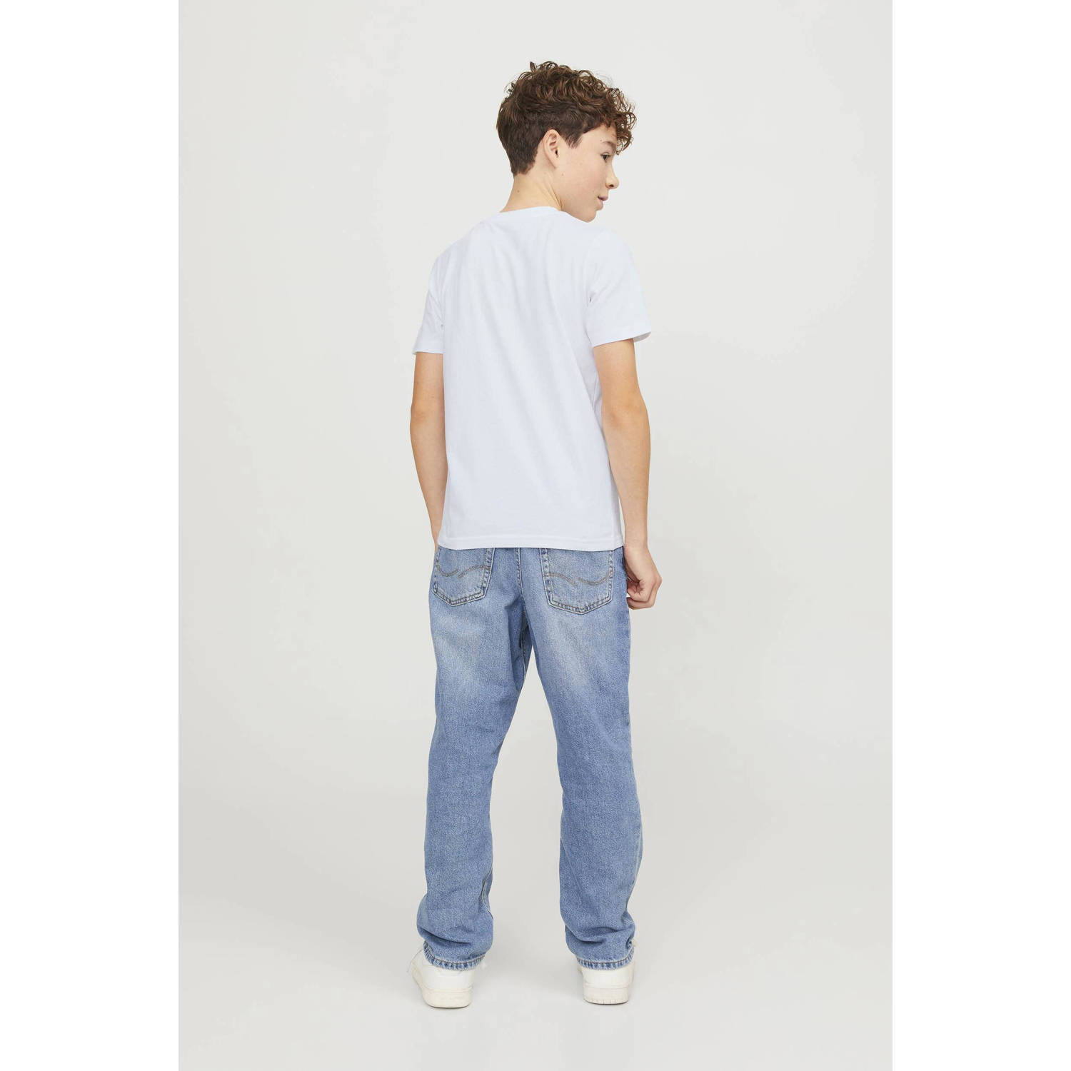 JACK & JONES JUNIOR T-shirt JORHEAVENS met printopdruk wit
