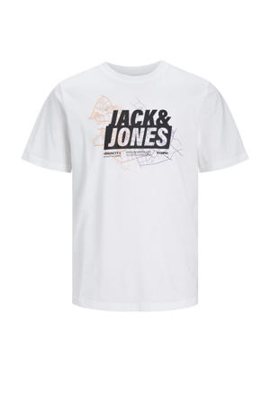 T-shirt JCOMAP met printopdruk wit