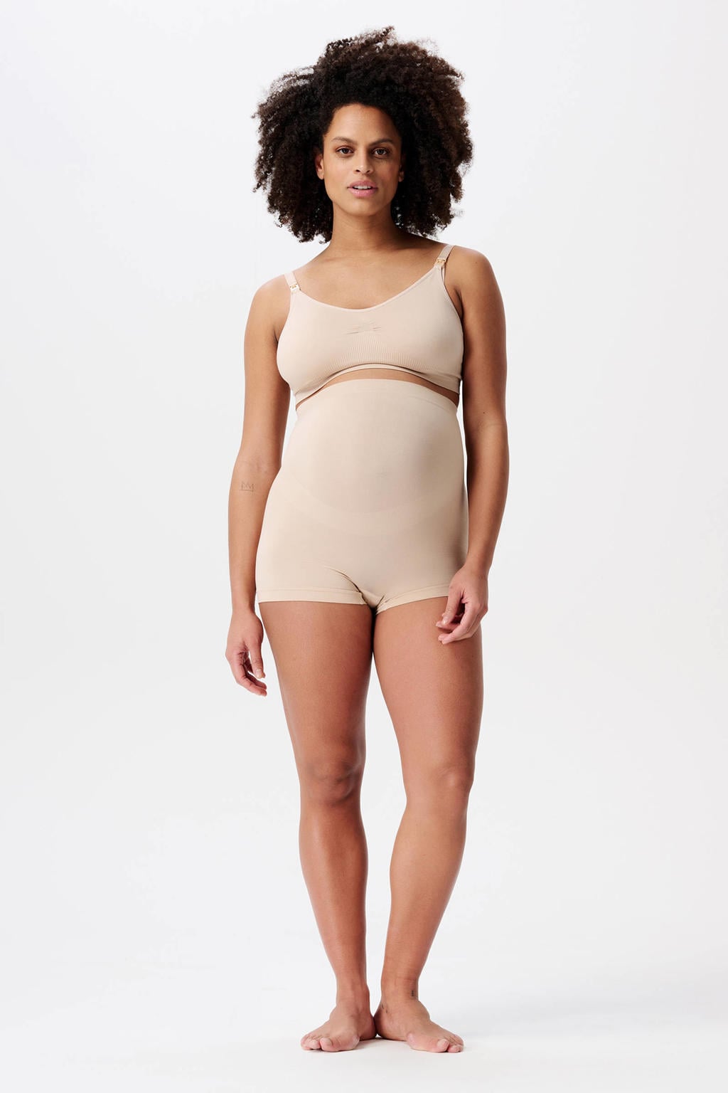 Noppies seamless zwangerschapsshort Laila beige