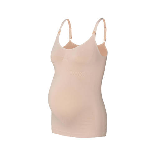 Noppies zwangerschaps- en voedingshemd Evi beige afbeelding