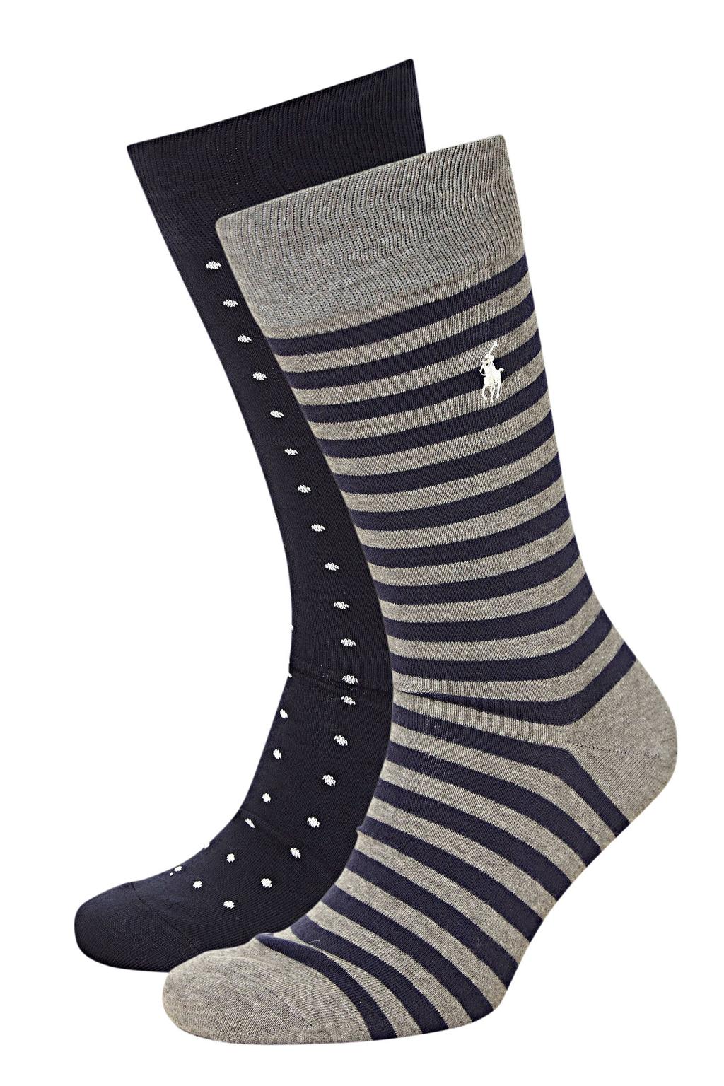 Ralph Lauren sokken - donkerblauw/grijs (set van 2)