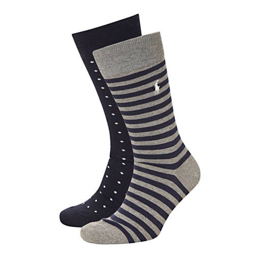 Ralph Lauren sokken - set van 2 donkerblauw/grijs afbeelding
