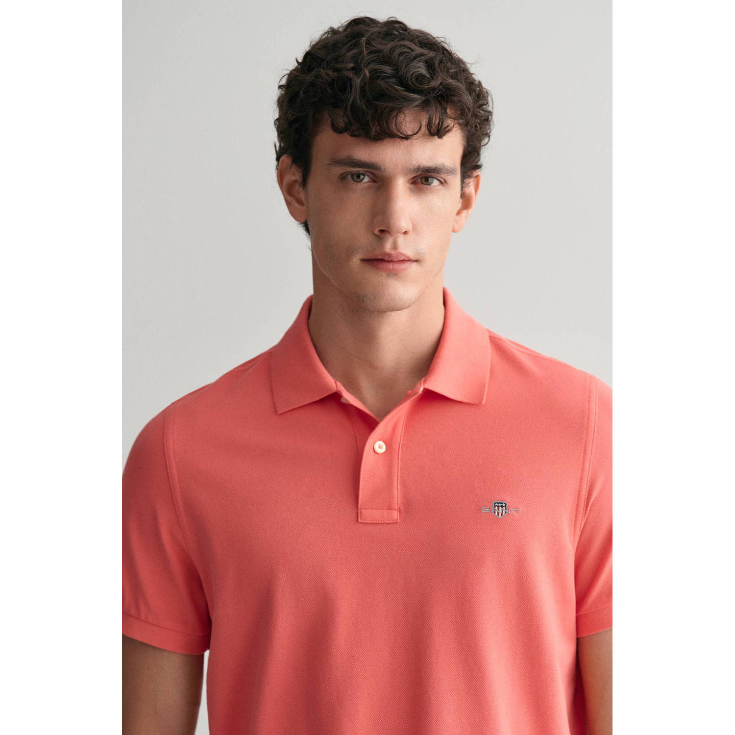 GANT regular fit polo REG SHIELD met logo