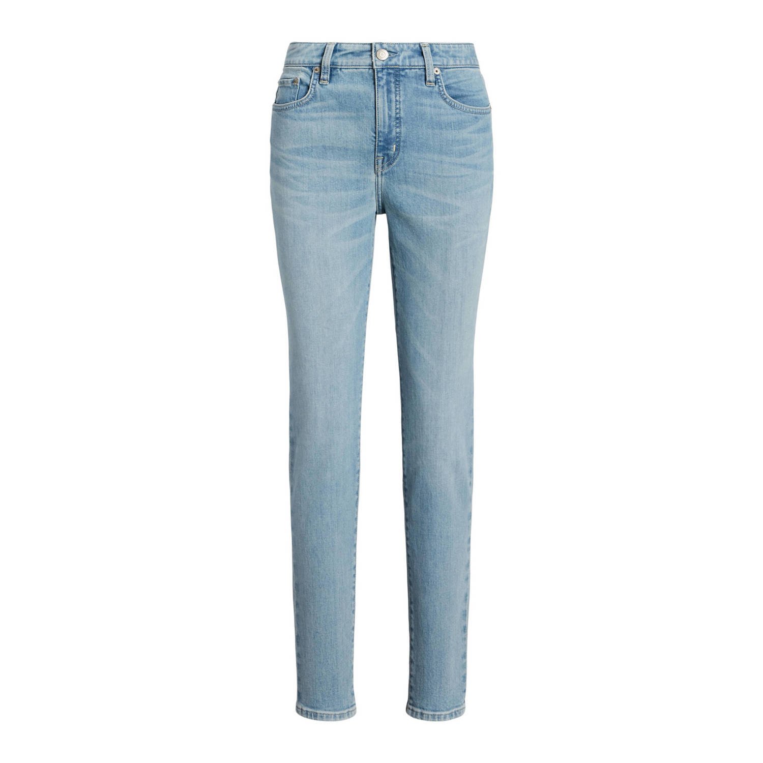 Lauren Ralph Lauren Slim fit jeans met knoop- en ritssluiting