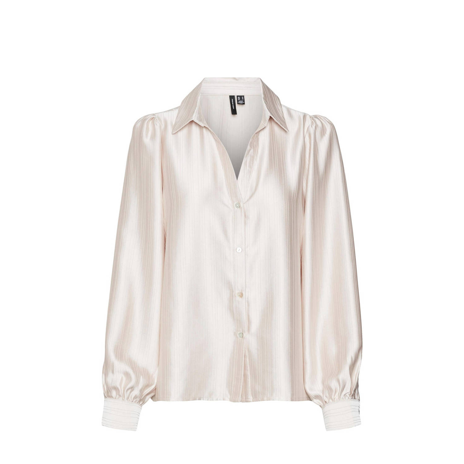 VERO MODA VMGADIA gestreepte blouse lichtroze