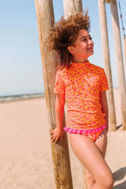 thumbnail: Just Beach UV T-shirt oranje/roze