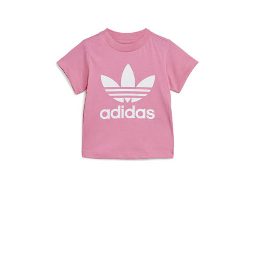 adidas Originals T-shirt roze/wit