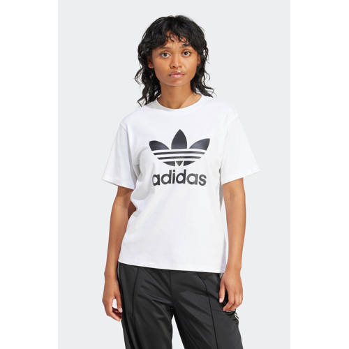 adidas Originals T-shirt Trefoil wit afbeelding