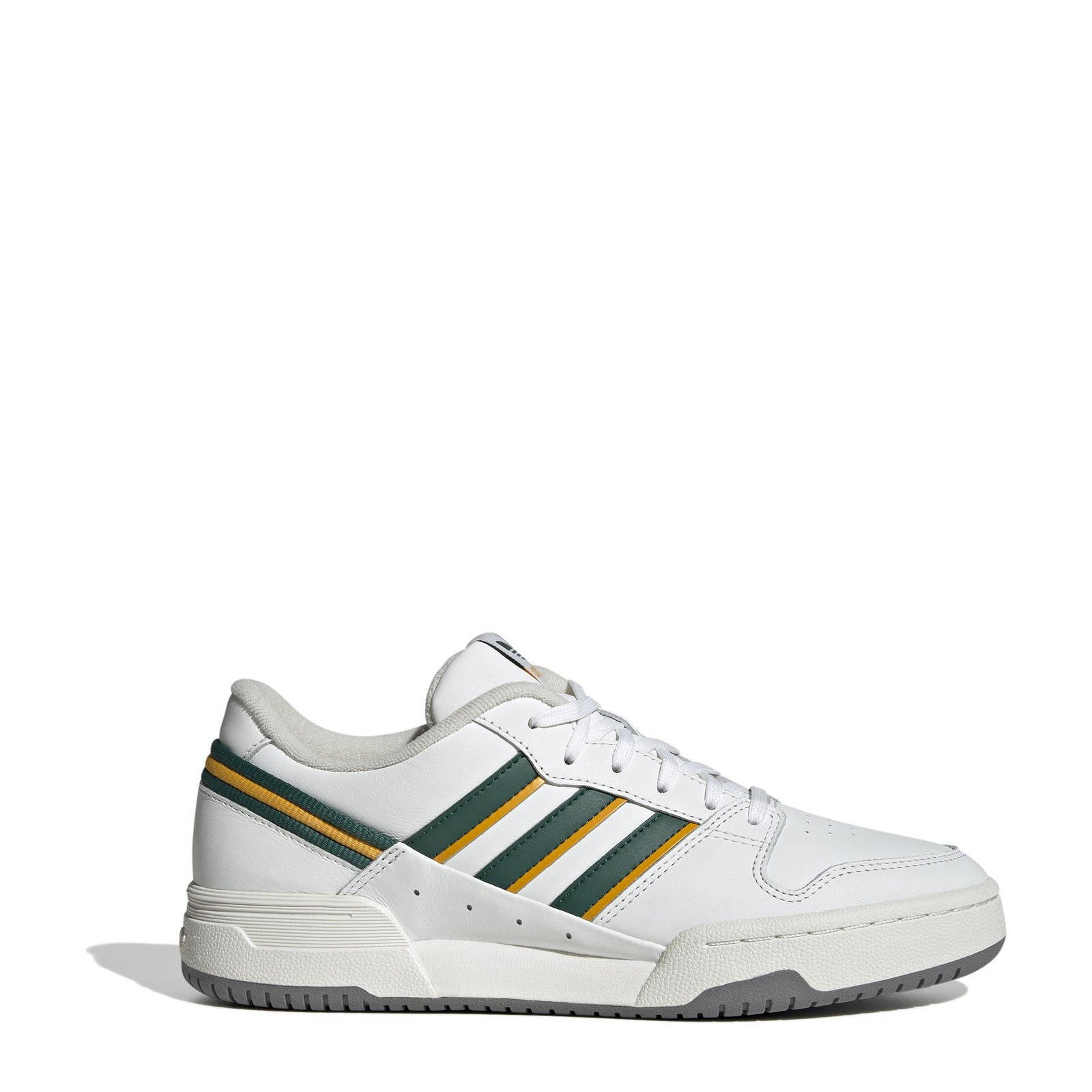 adidas Originals Team Court 2 sneakers wit groen offwhite wehkamp