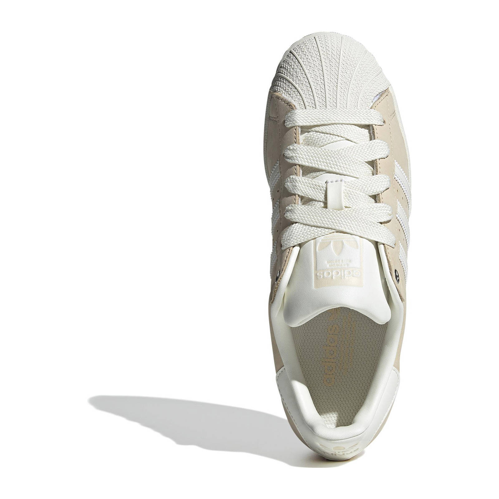 Superstar sneakers beige wit