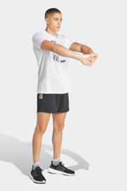 thumbnail: Zwarte heren adidas Performance hardloopshort van gerecycled polyester met regular fit
