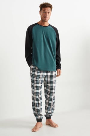 pyjama groen/zwart