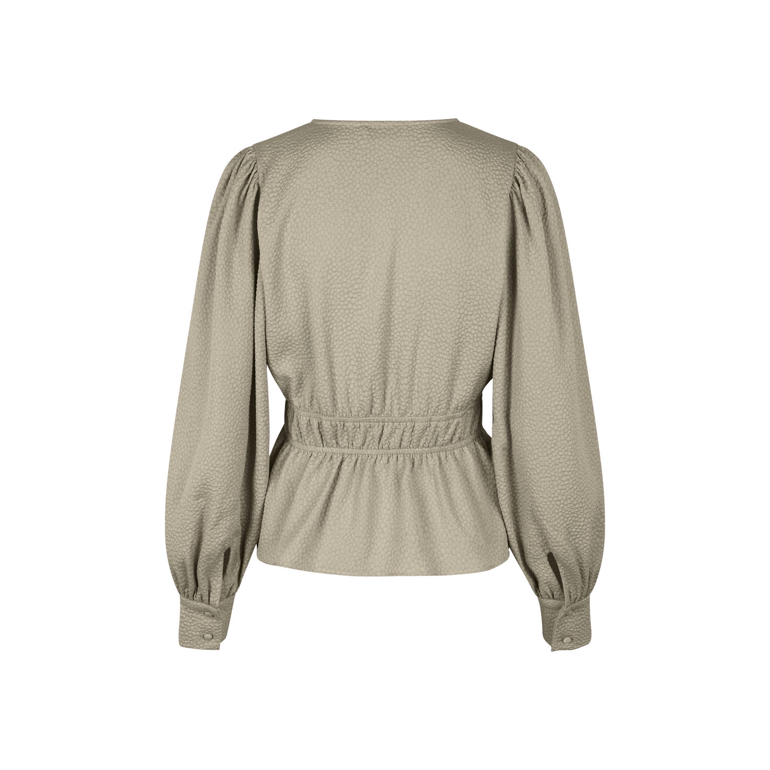 Modström top met textuur beige