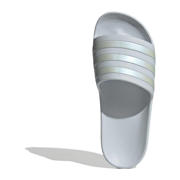 thumbnail: Grijs en metallickleurige dames adidas Sportswear Adilette Aqua badslippers van rubber 