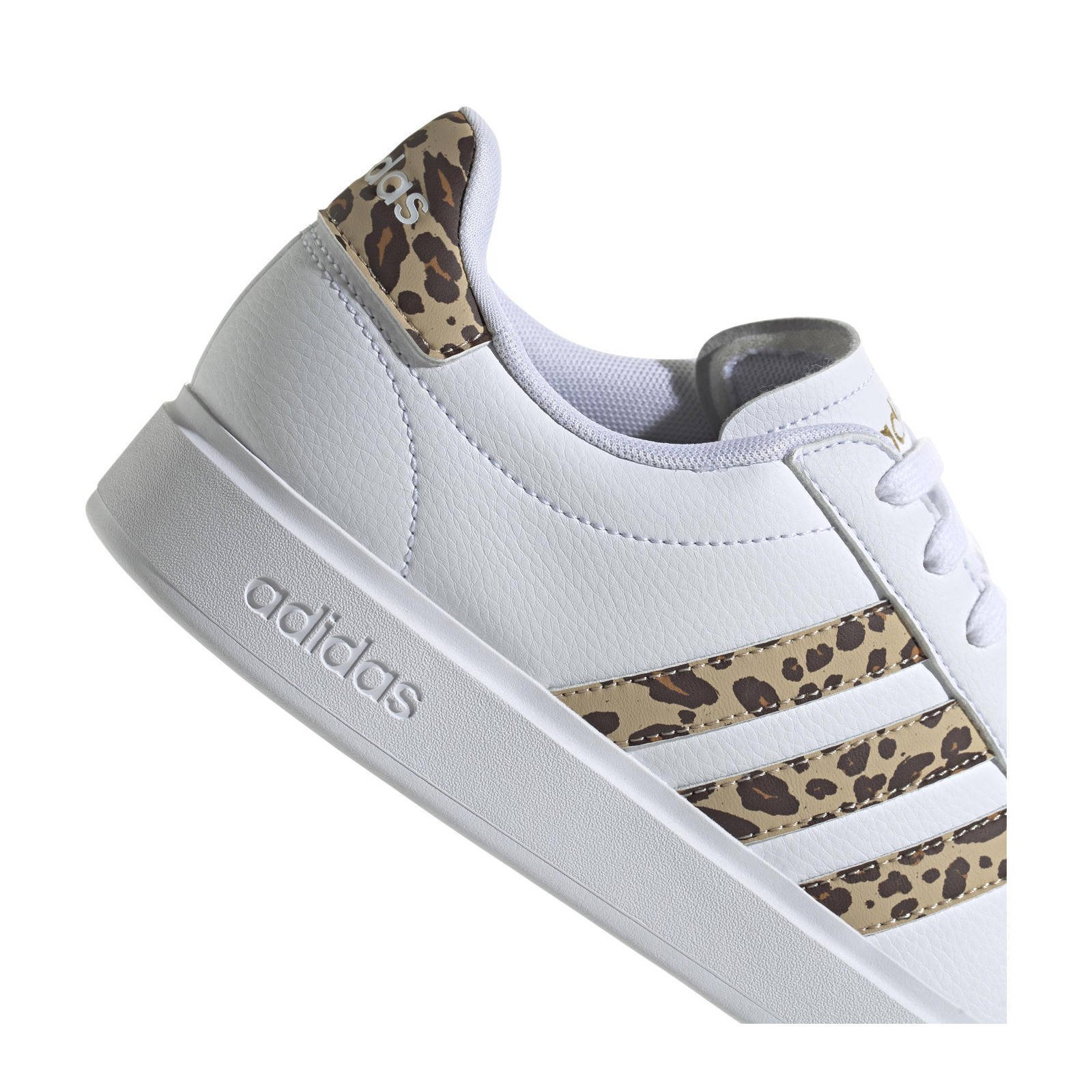 adidas Sportswear Grand Court 2.0 sneakers wit panterprint wehkamp