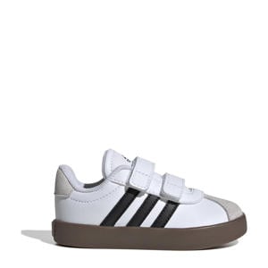 VL Court suede sneakers 3.0 wit/zwart/beige
