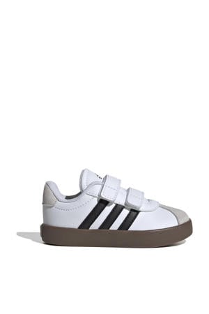 VL Court suede sneakers 3.0 wit/zwart/beige