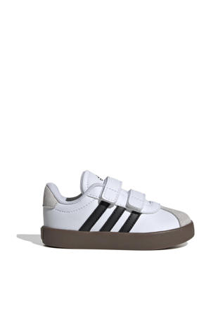 VL Court suede sneakers 3.0 wit/zwart/beige