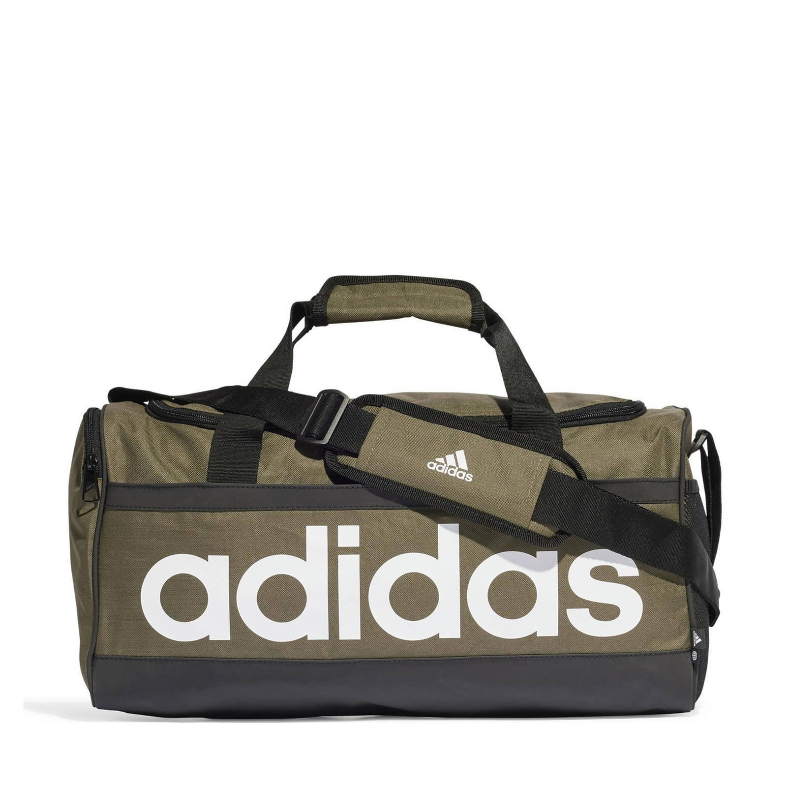 adidas Performance sporttas Linear Duffel S 25L olijfgroen zwart