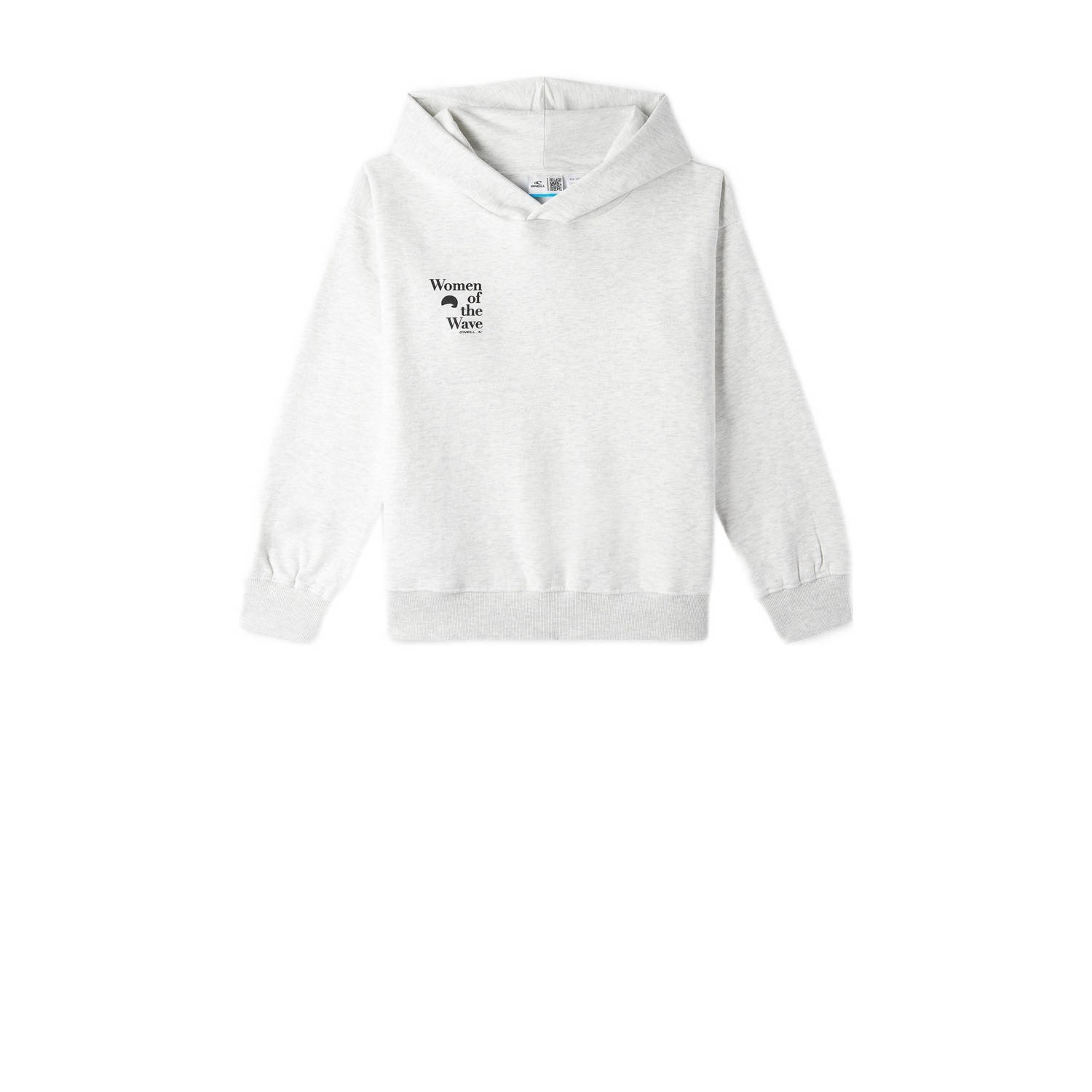 O'Neill hoodie met tekst white melange Sweater Wit Tekst 128