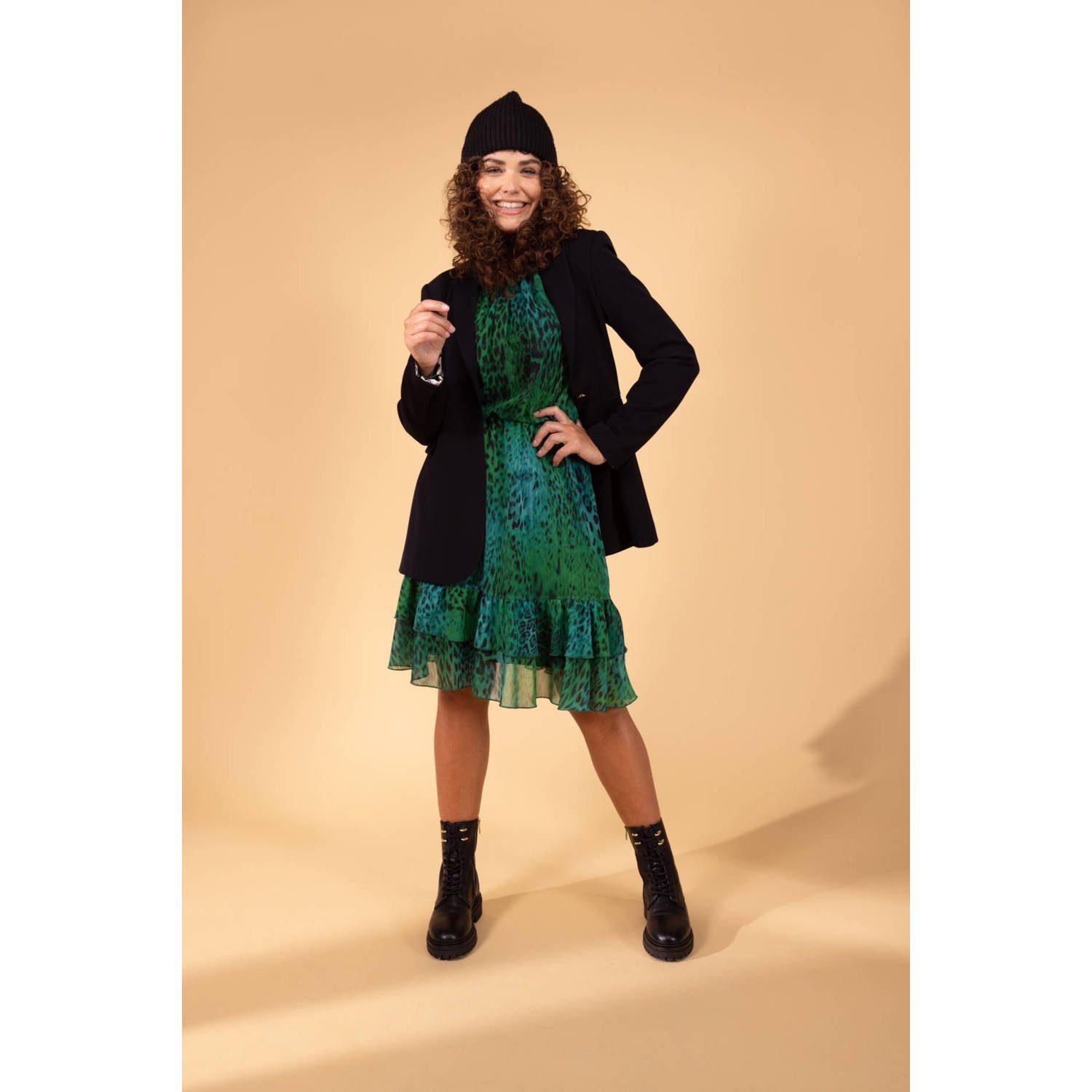 LabeL DOT rechtvallende blazer Isabella zwart
