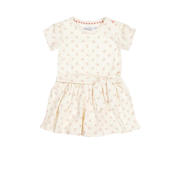 thumbnail: Witte meisjes Dirkje jurk Dress ss van katoen met korte mouwen en ronde hals