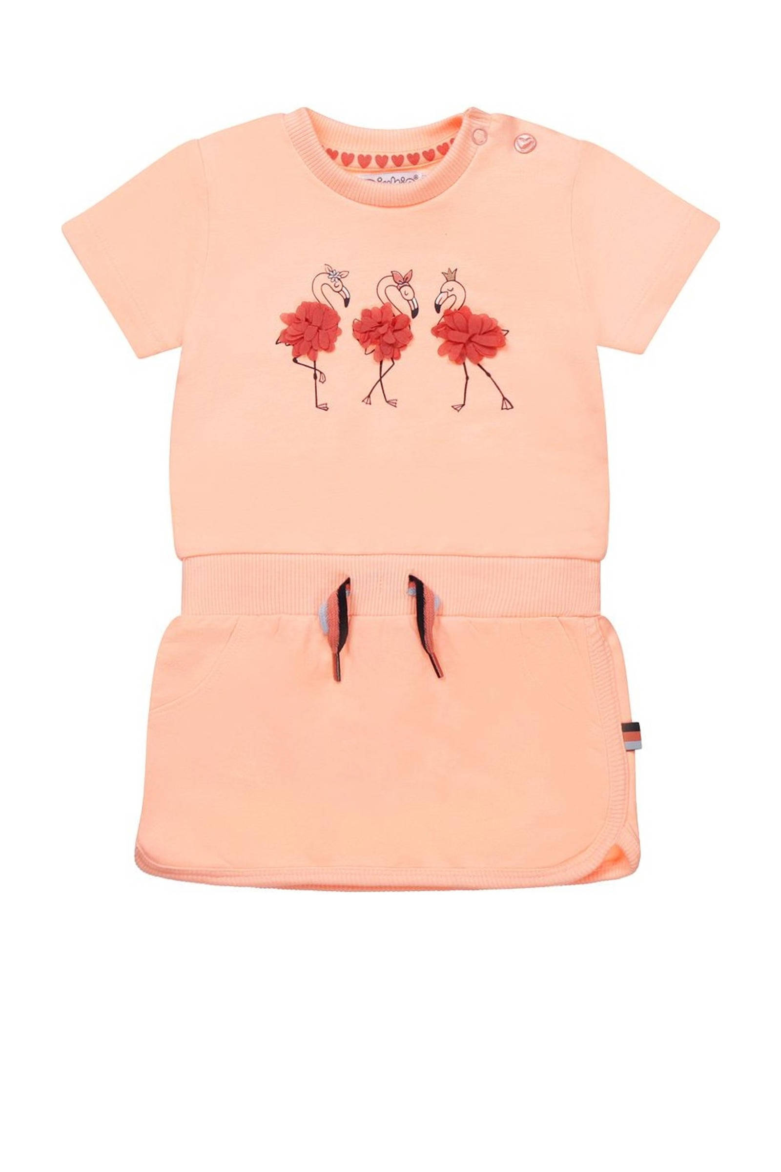DIRKJE Set Di Vestito E Leggings Per Bambine E Ragazze – Tutina Rosa E Grigia In Morbido Cotone, Taglia 74 (6-9 Mesi) - 2