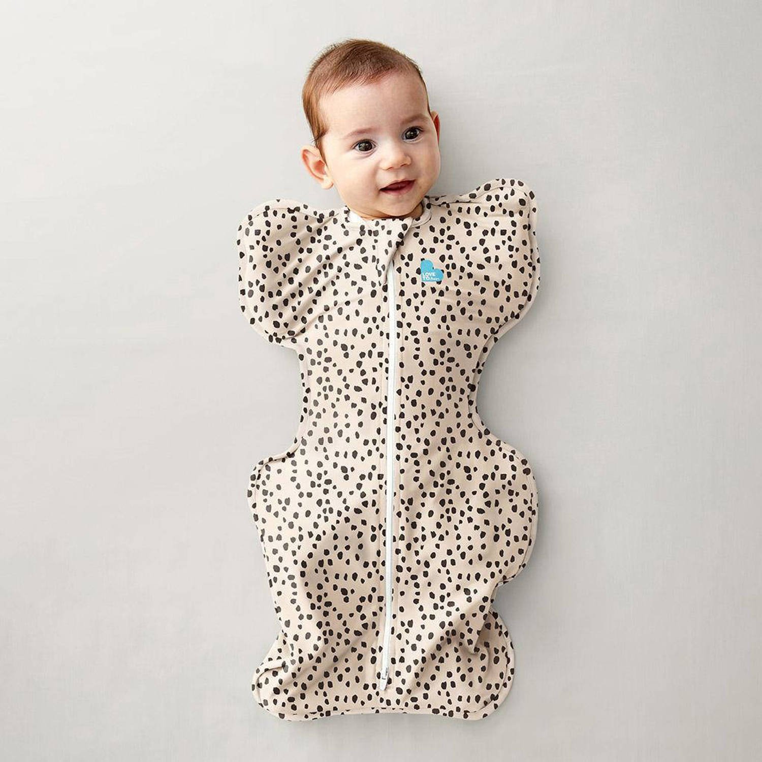 Love to Dream inbakerslaapzak Fase 1 Swaddle UP 1.0 Animal Beige