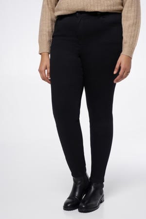 high waist skinny jeans black denim