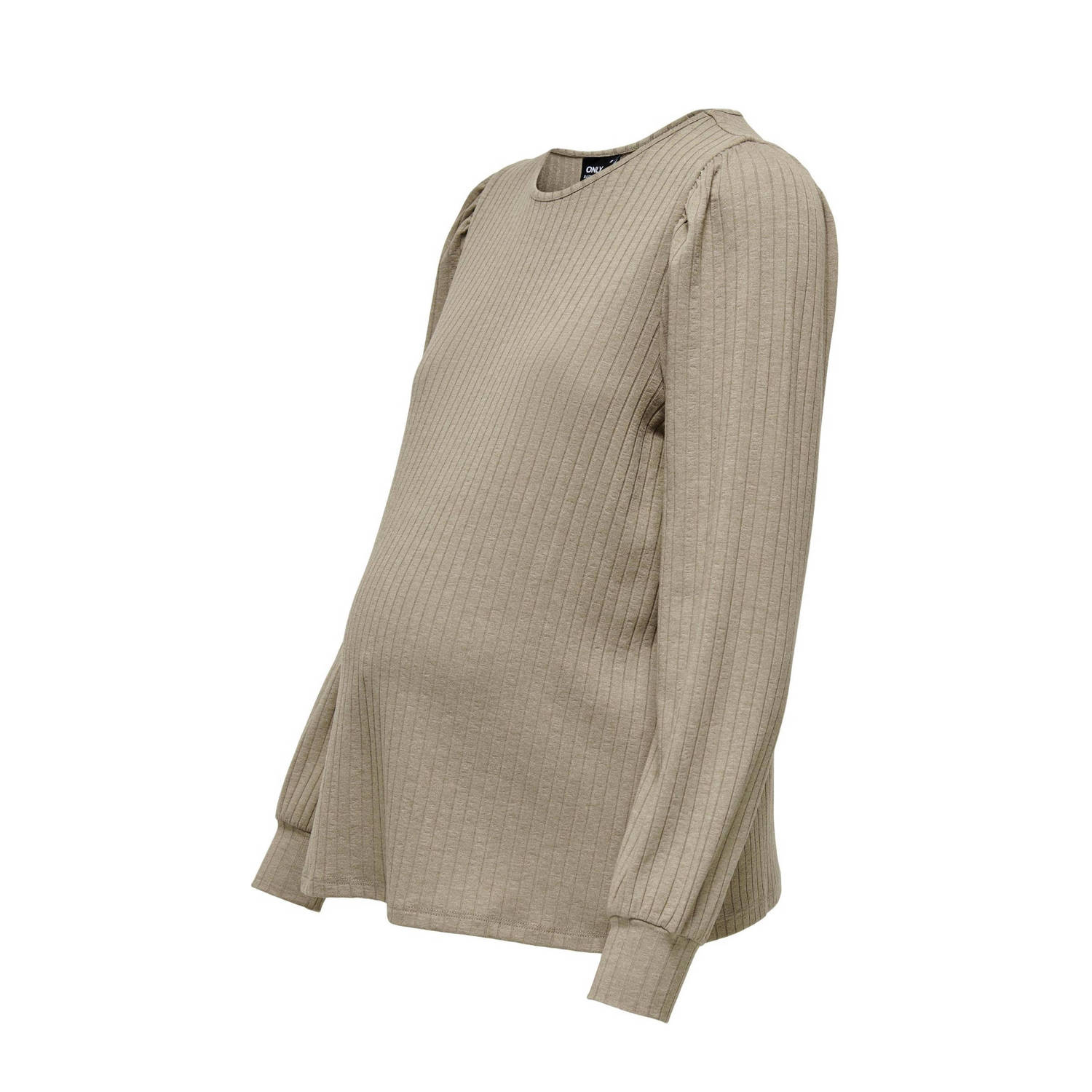 ONLY MATERNITY zwangerschapstop OLMATHEA met plooien beige