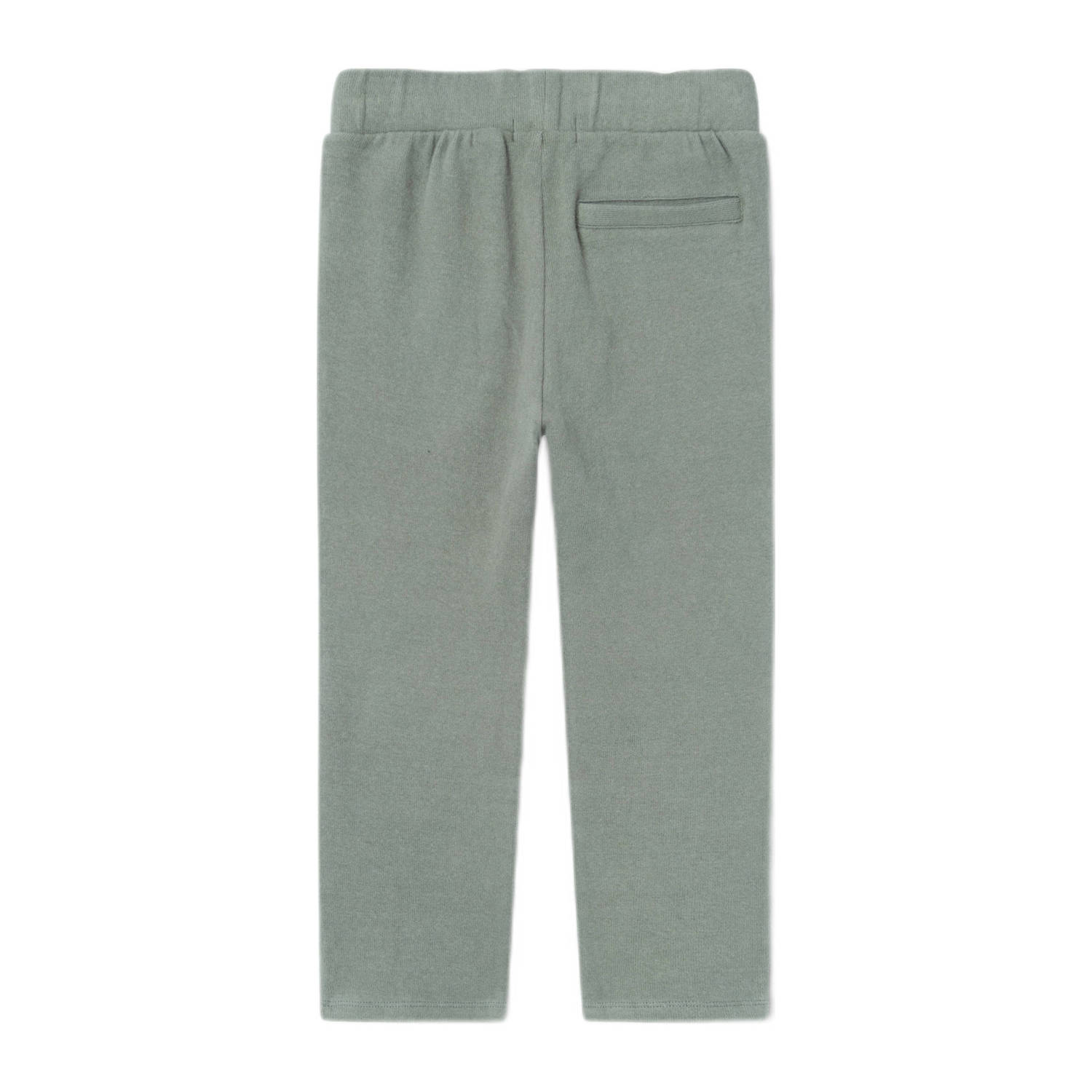 LIL' ATELIER MINI regular fit joggingbroek NMMTHOR met katoen groen
