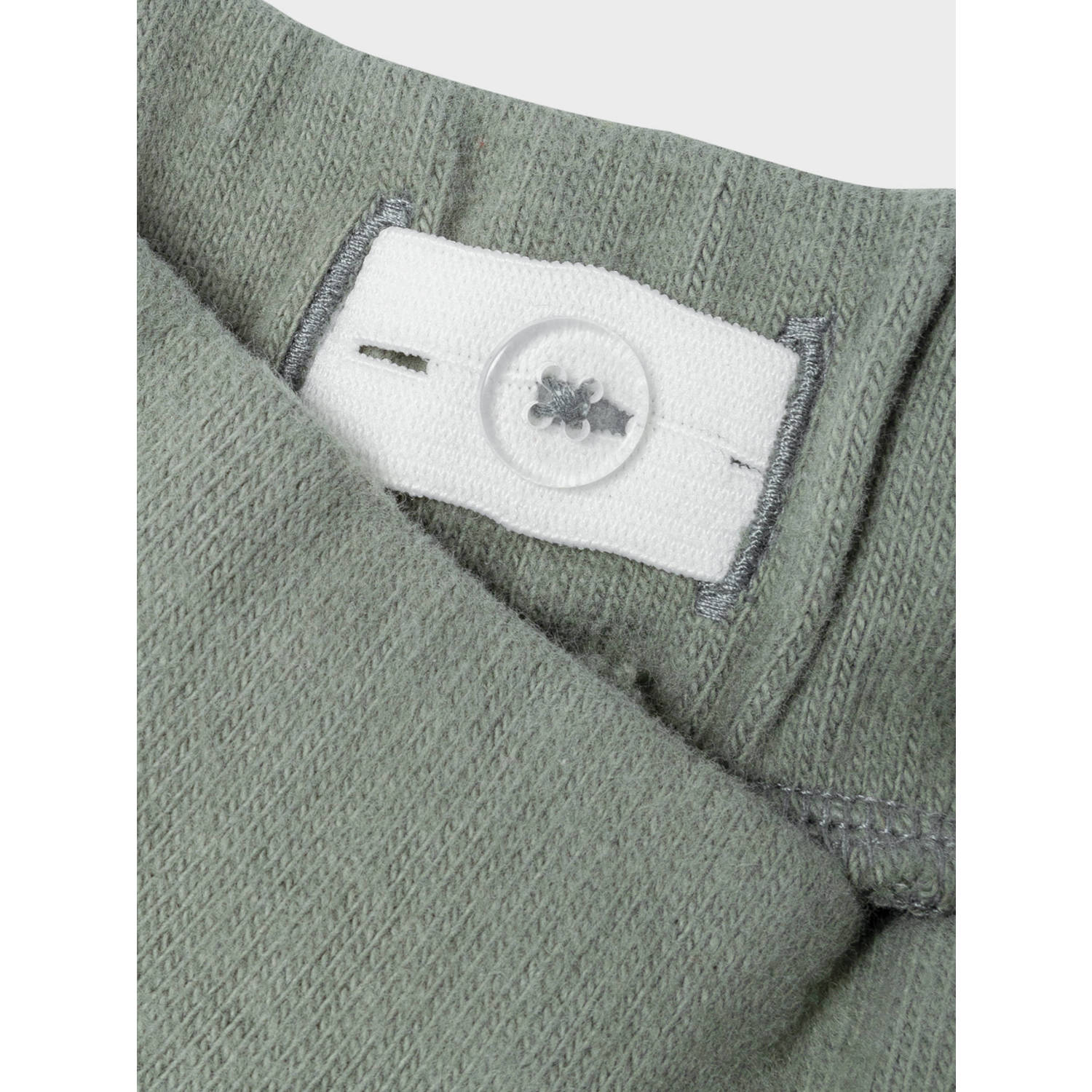 LIL' ATELIER MINI regular fit joggingbroek NMMTHOR met katoen groen