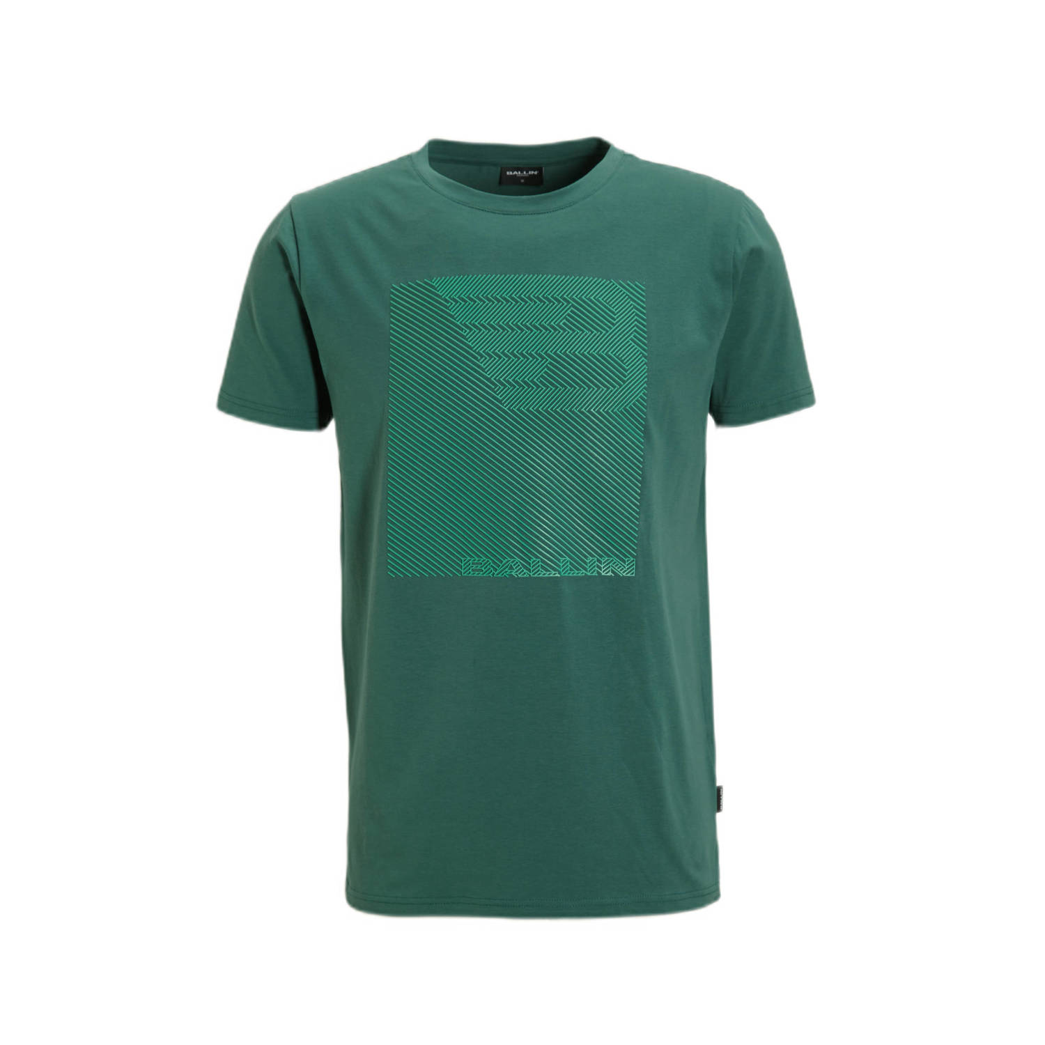 Ballin T-shirt met printopdruk faded green