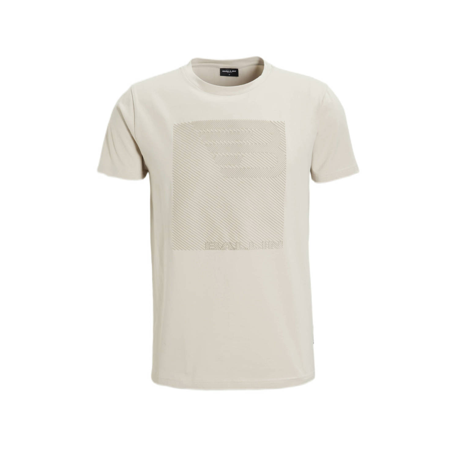 Ballin T-shirt met printopdruk sand