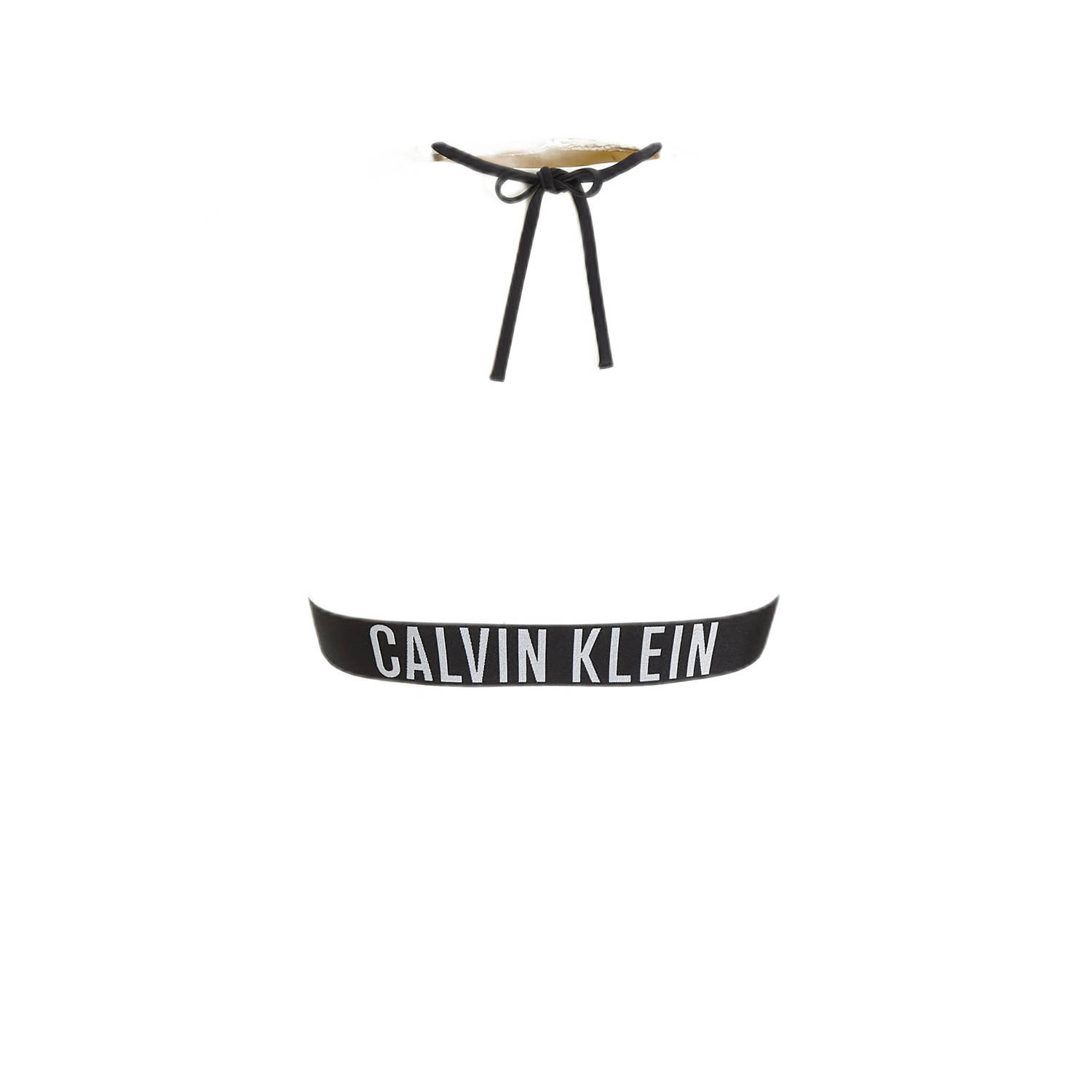 Calvin Klein niet-voorgevormde triangel bikinitop zwart