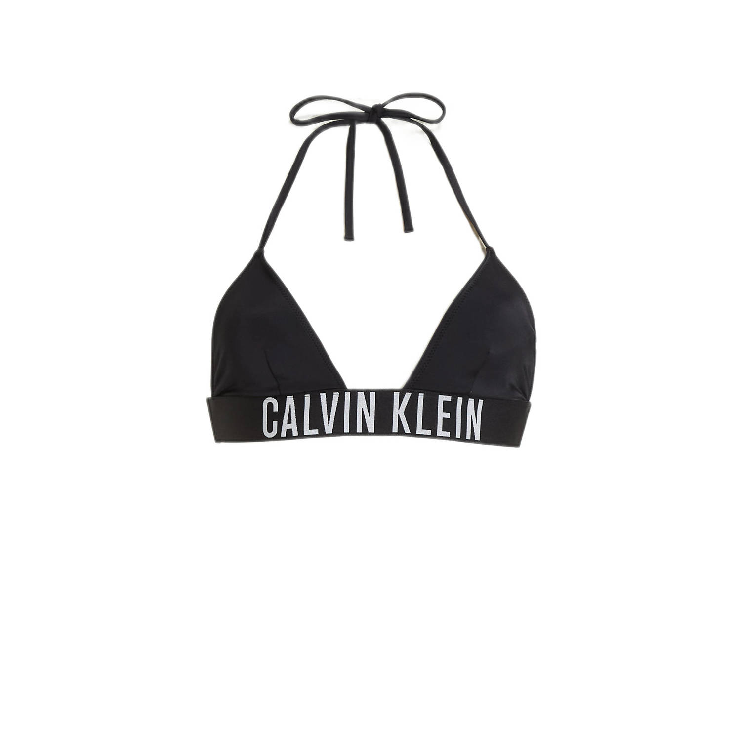 Calvin Klein Swim Intense Triangle Bikini Top Black- Dames Black