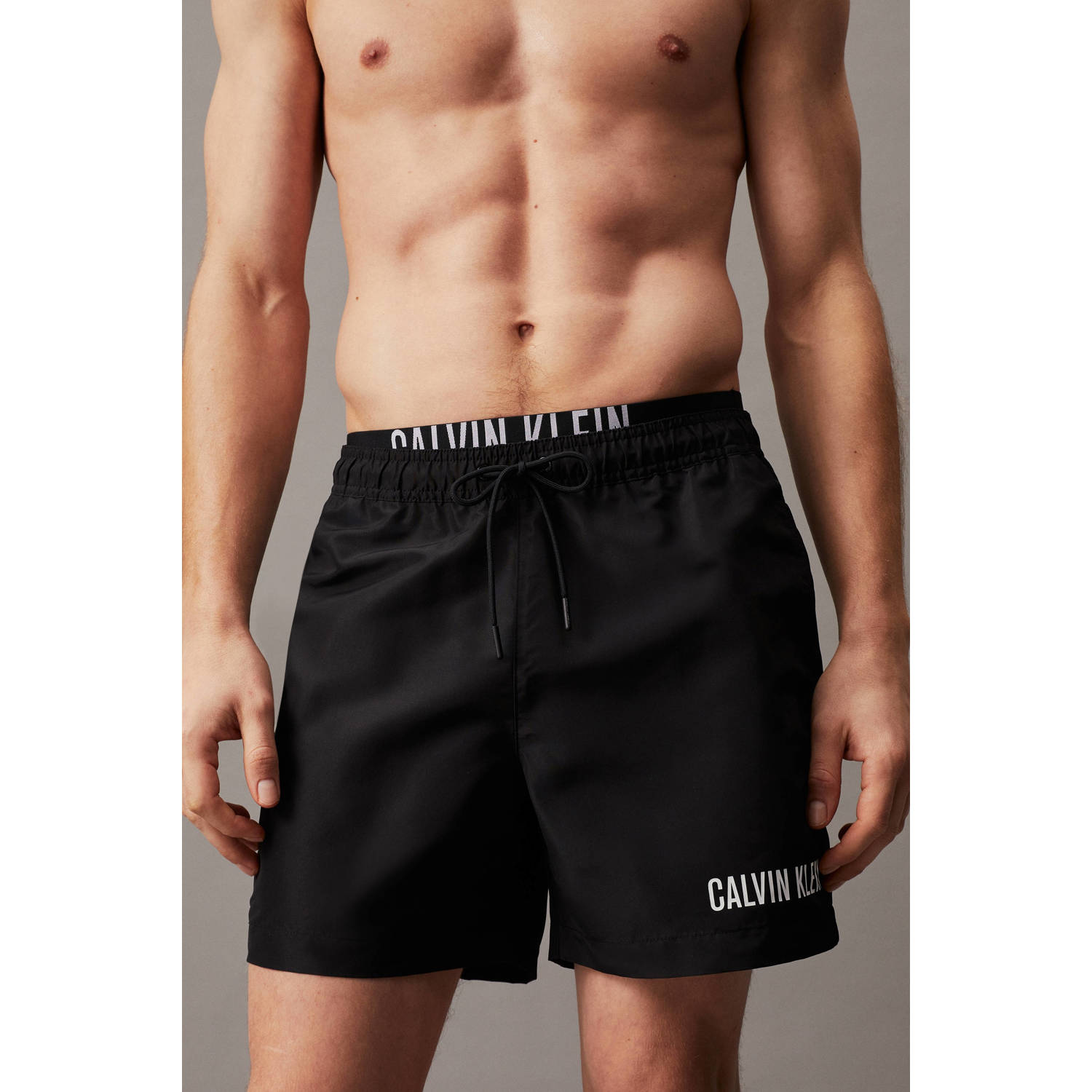 Calvin Klein Underwear Regular fit korte zwembroek met labelprint