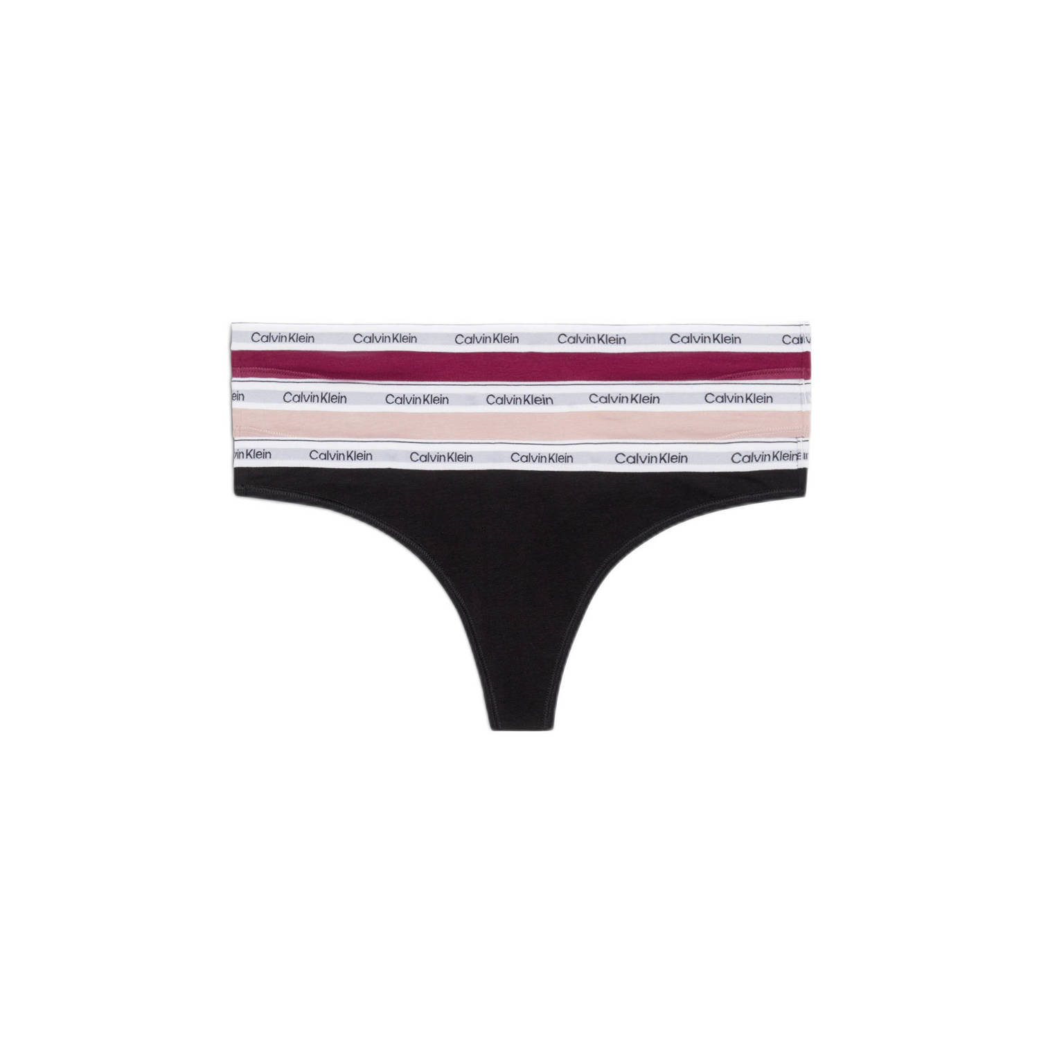 Calvin Klein String 3 PACK THONG (LOW-RISE) (3 stuks Set van 3)